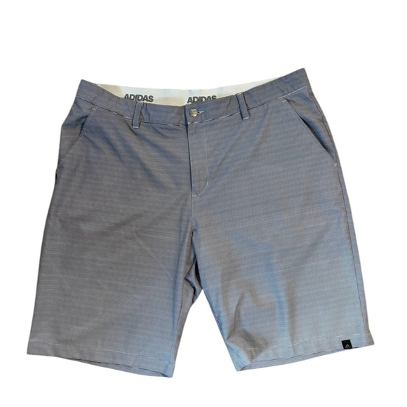 Adidas Ultimate 365 Gradient Stripe Golf Shorts Men Size 38 Black Gray Stripe - Picture 1 of 8